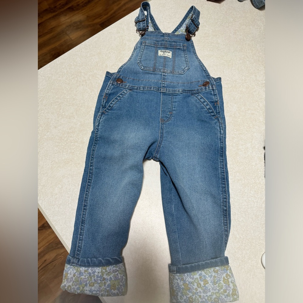 OshKoshBgosh 3T toddler girl classic Jean overalls